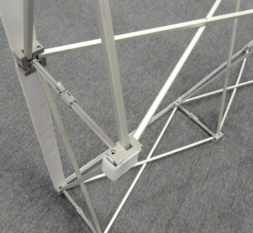 8x8 (8ft) Tension Fabric Popup Display with Endcaps