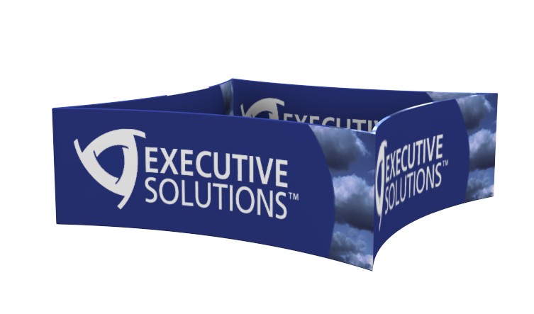 Square Curved Tension Fabric Hanging Sign