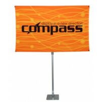 Compass Telescopic Rotating Banner Stand Kit 2