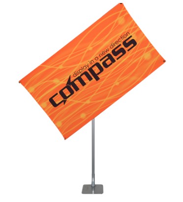 40" x 75" Compass Telescopic Rotating Banner Stand Kit 3