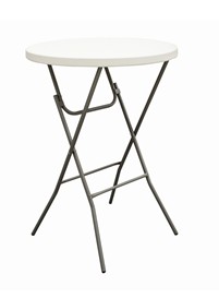 Bar Height Round Portable Trade Show Table