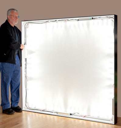 120" x 96" Modular Lightbox Display