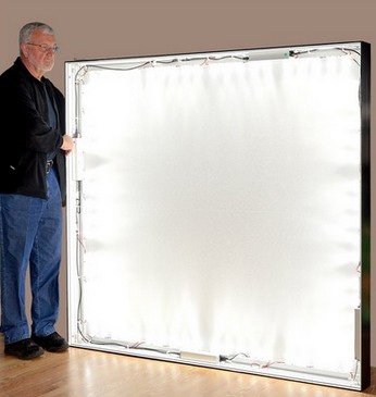 96" x 96" (8ft) Backlit Modular Lightbox Display