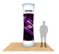 Nimlok Tension Fabric 10' Cylinder Graphic Tower