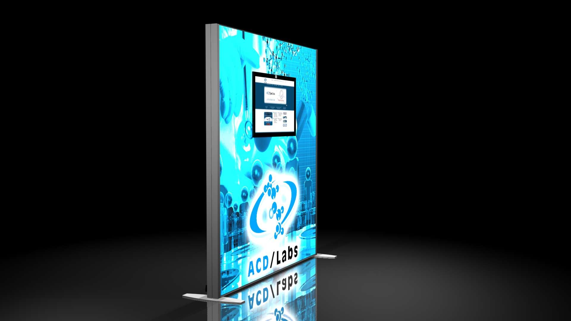 7' x 7' Modular LED Light Box Monitor Display