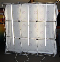 8ft VBurst Rental Pop Up Display
