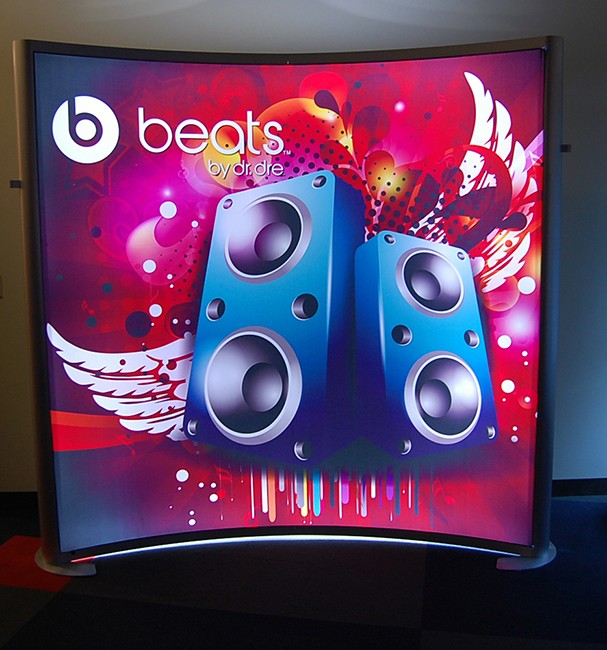 Modular 8ft Curved Backlit Display