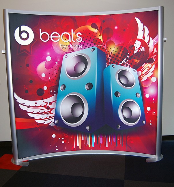 Modular 8ft Curved Backlit Display