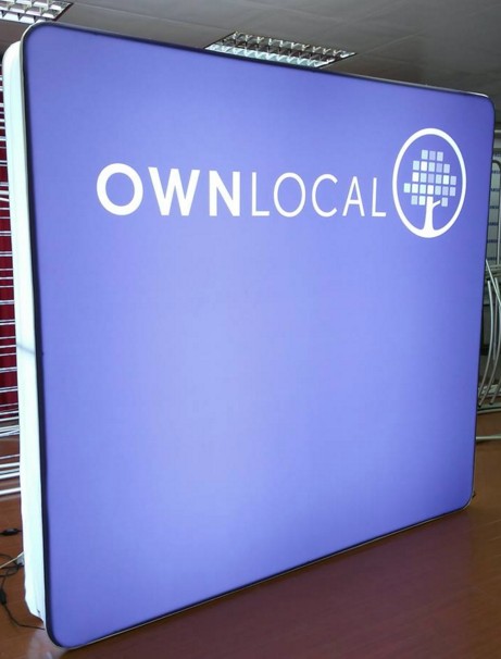 8ft Portable Fabric Light Box Display