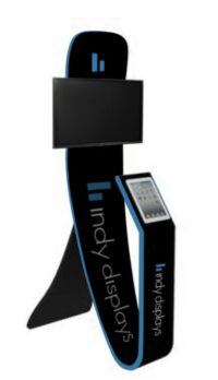 Portable Fabric iPad Monitor Combo Kiosk Stand