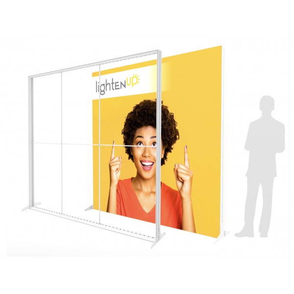10ft LightenUp Tool-Free Fabric Backlit Display